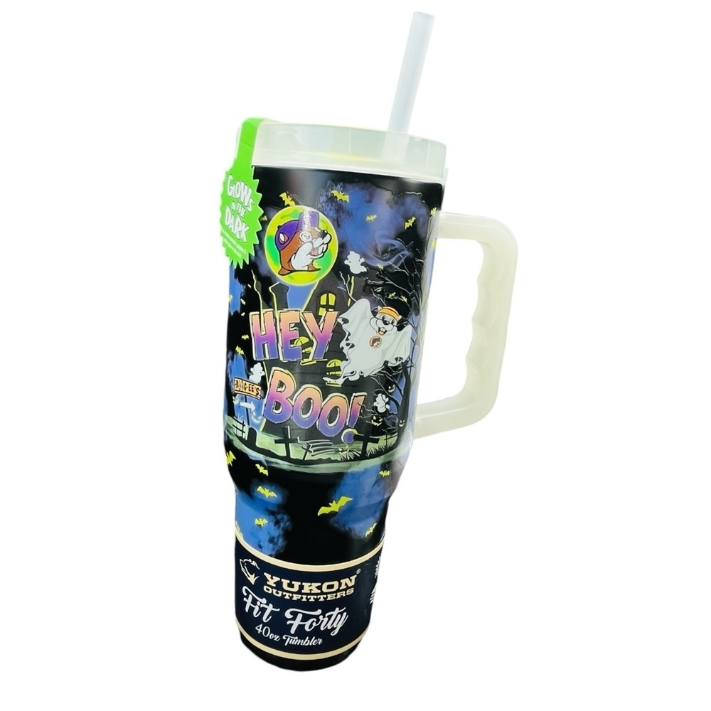 Buc'ees Halloween Yukon Tumbler 40oz "Hey Boo" Glow In Dark - Picture 2 of 6